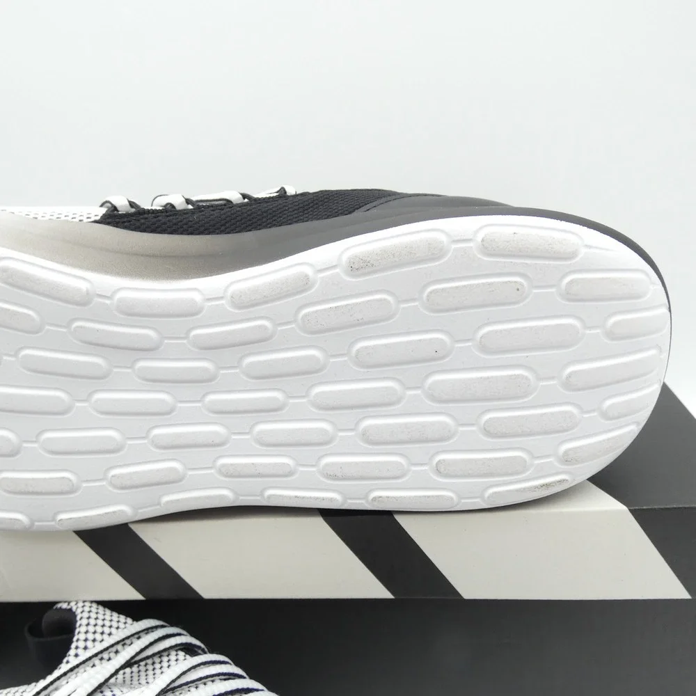 Adidas Lite Racer Adapt 7.0 Mens 12 Black White Slip On Sneakers IE6330